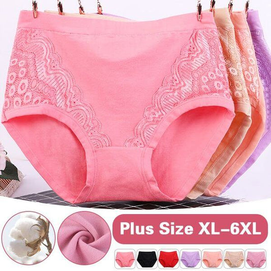 🔥Super Sale🔥 - 2022 Plus Size High Waist Leak Proof Cotton Panties