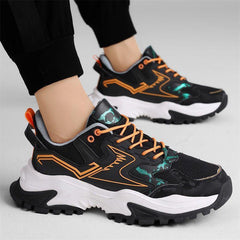 lovevop Fashion Student Sneakers Breathable Running Casual Daddy Shoes