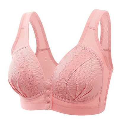 🔥BUY 1 GET 2 FREE(Please add 3 pcs to cart)-2023Front Button Breathable Skin-Friendly Cotton Bra