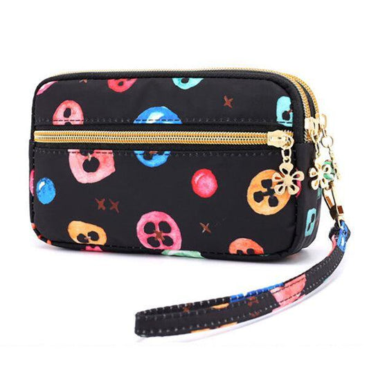 lovevop Women Nylon Galaxy Pattern Clutch Bag Coin Purse Phone Wallet