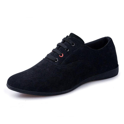 lovevop Breathable Solid Color Men's All-match Casual Shoes