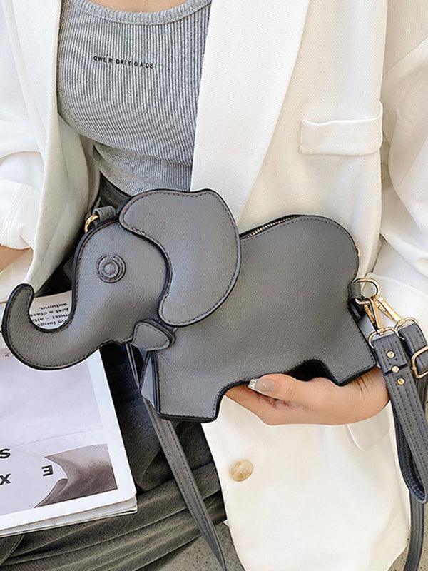 lovevop PU Elephant Shape Shoulder Bag Handbag