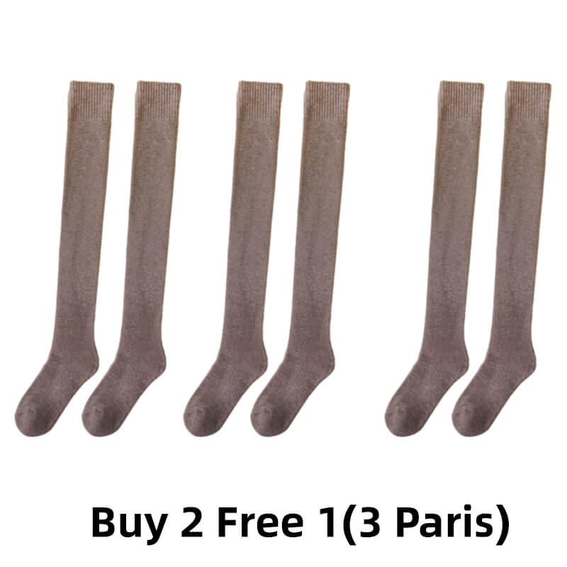 Women's thermal Winter fleece over knee socks