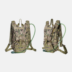 lovevop Men Oxford Cloth Tactical Camouflage Outdoor Riding Climbing Sport Water Bottole Pocket Backpack