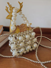 lovevop Stylish Cute Pearl Mini Shoulder Bag