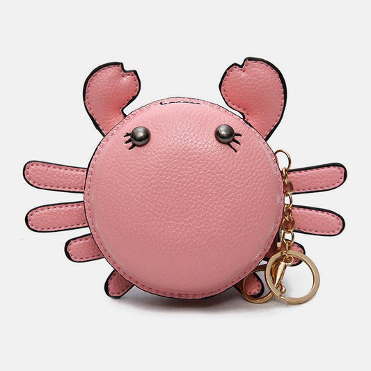 elvesmall Women Faux Leather Cartoon Cute Pattern Shape Hanging Pendant Coin Bag Wallet