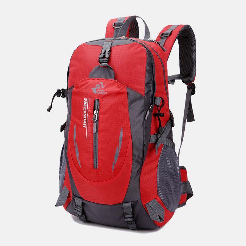 lovevop Men Large Capacity 40L Multi-pockets Anti-scratch Load-bearing Mountaineering Multifunctional Buckle Outdoors Backpack