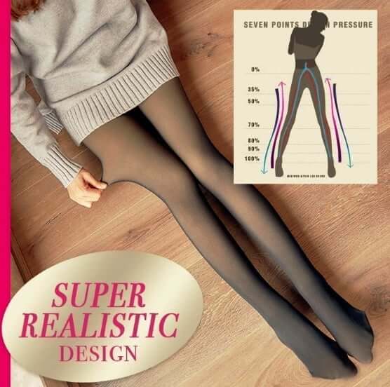 (🔥CHRISTMAS SALE)Flawless Legs Fake Translucent Warm Fleece Pantyhose