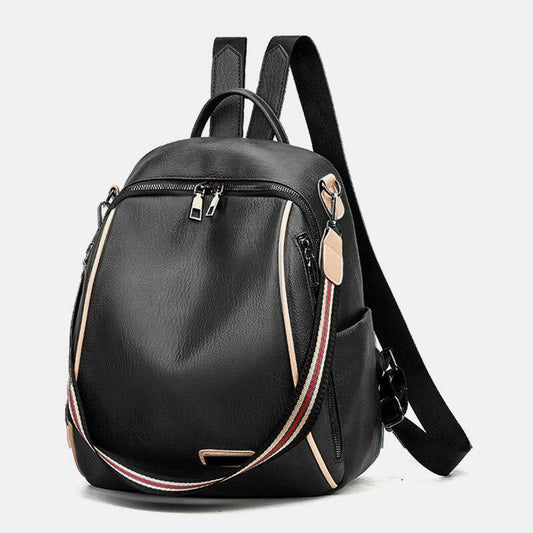 lovevop Women PU Leather Multi-carry Casual Outdoor School Bag Backpack Shoulder Bag