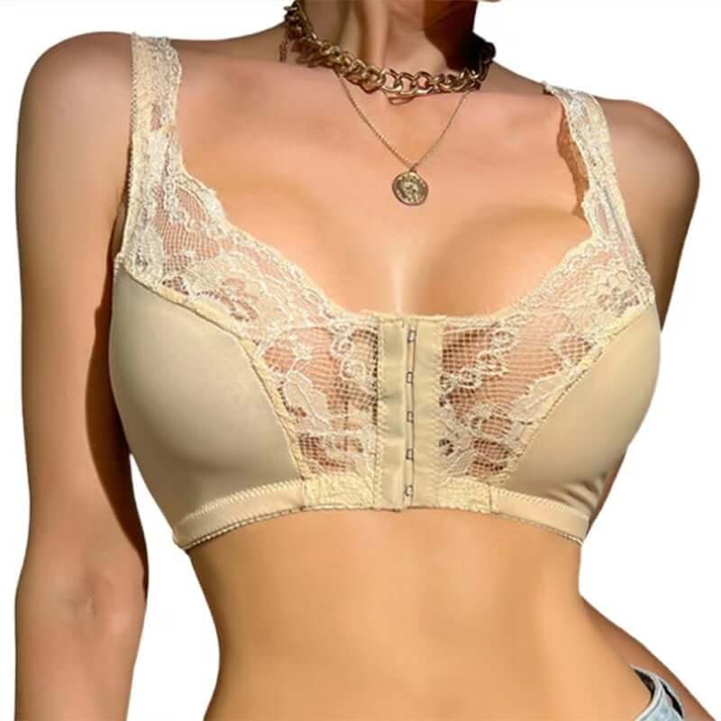 🔥HOT SALE-49% OFF🔥French lace front button bra😍