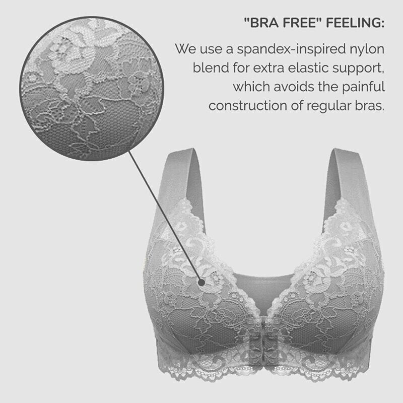 SORA BRA – Front Closure 5D Shaping Push Up Bra – Seamless, Beauty Back, Comfy