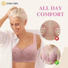 Daisy Bra -🔥BUY 2 GET 1 FREE(Add 3 Pcs To Cart)🔥 - Comfortable & Convenient Front Button Bra- Low in Stock