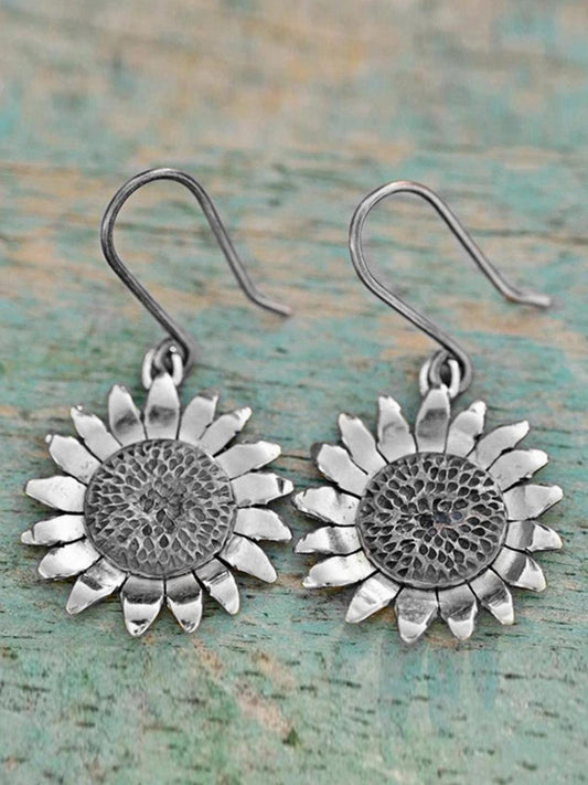 lovevop Retro Sunflower Earrings