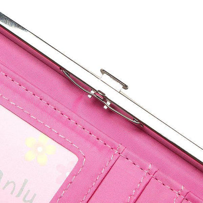 lovevop Women Candy Color Bowkot 5.5 Inch Phone Wallets Case Hasp Long Purse Clutches