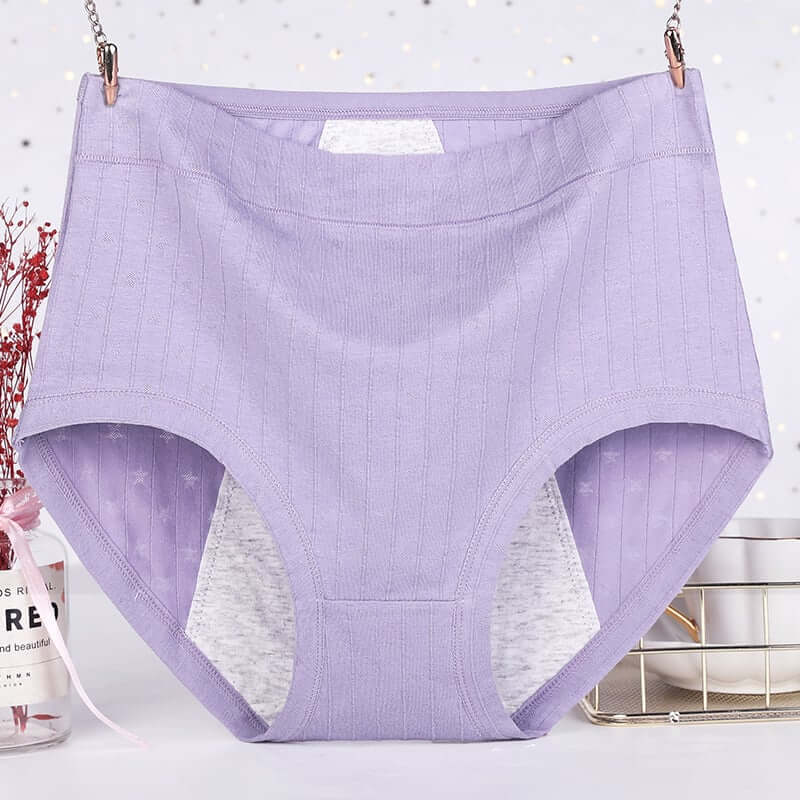 🔥 Buy 5 get 5 free-High waist plus size cotton antibacterial and leak-proof physiological underwear