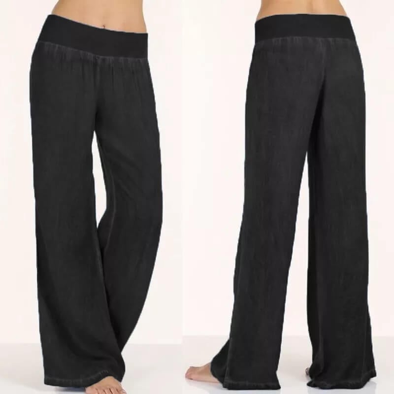 Women's high waisted yoga pants with elastic waistband for women