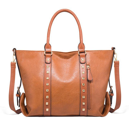 lovevop Large-capacity Leather Shoulder Bag For Ladies