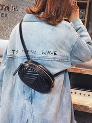 lovevop Wave Pattern Rhombic One Shoulder Chain Bag