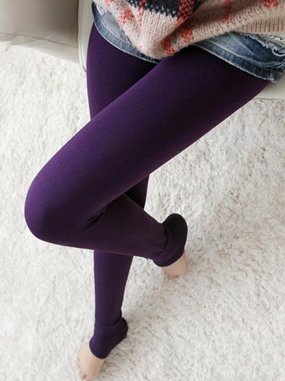 lovevop Simple Skinny Leg Keep Warm Leggings