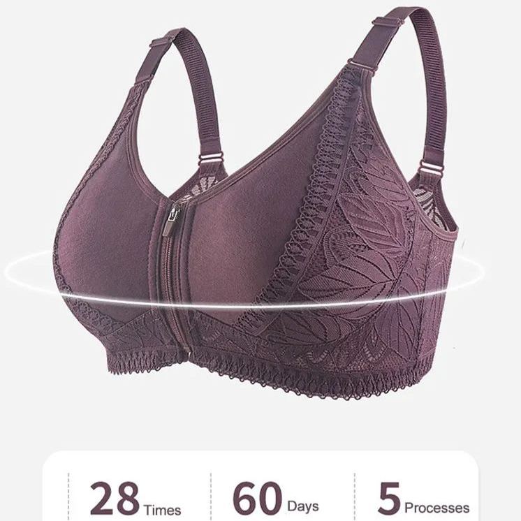 🔥Mother's Day Buy 1 Free 1-Womens zip front closure plus size bra💖