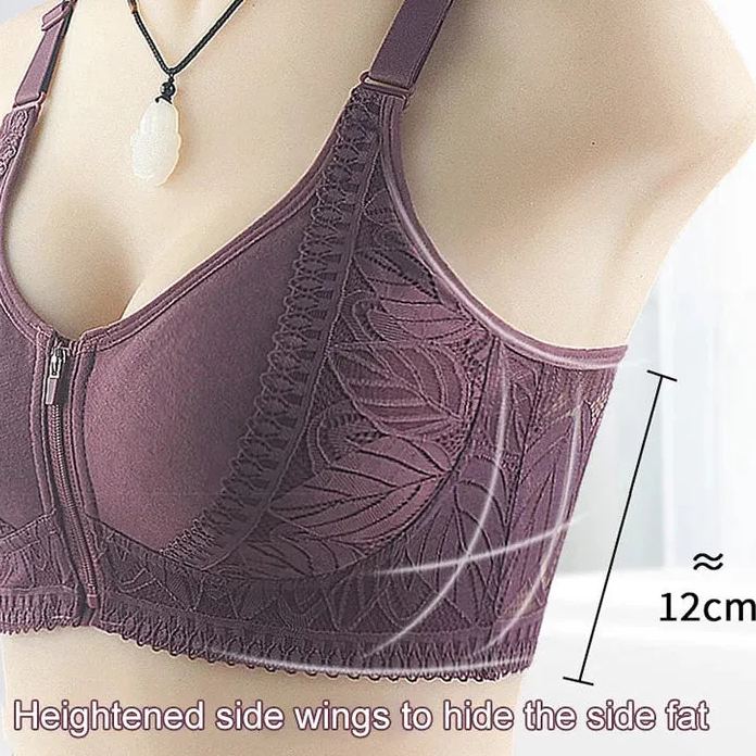 🔥Mother's Day Buy 1 Free 1-Womens zip front closure plus size bra💖