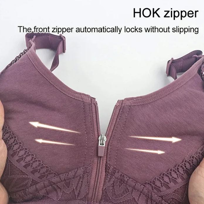 🔥Mother's Day Buy 1 Free 1-Womens zip front closure plus size bra💖