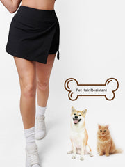 Pet Hair Resistant Tennis Skirt With Pocket